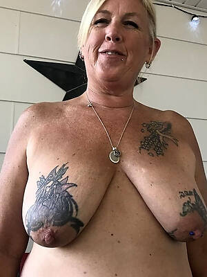 petite superannuated mature body of men less tattoos