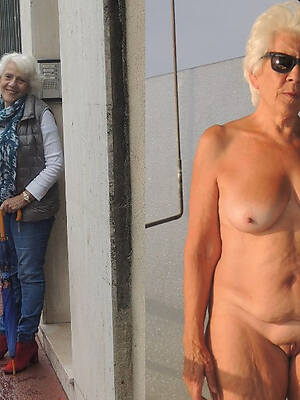 elegant dressed undressed matures photo