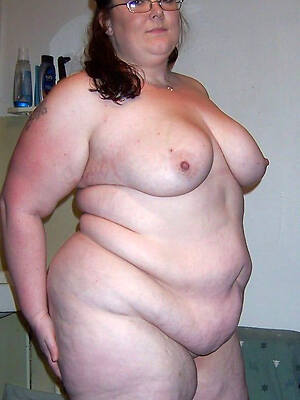 fat old matured flaunts her jugs