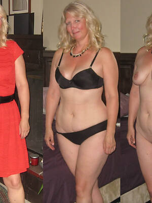 grown up dressed and undressed flaunts her tits