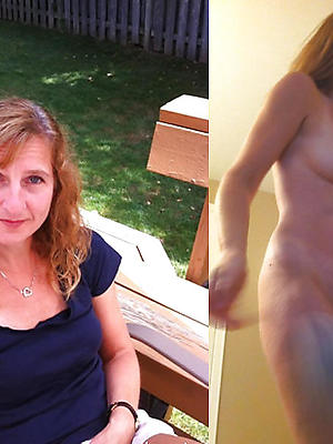 sexy mature dressed undressed